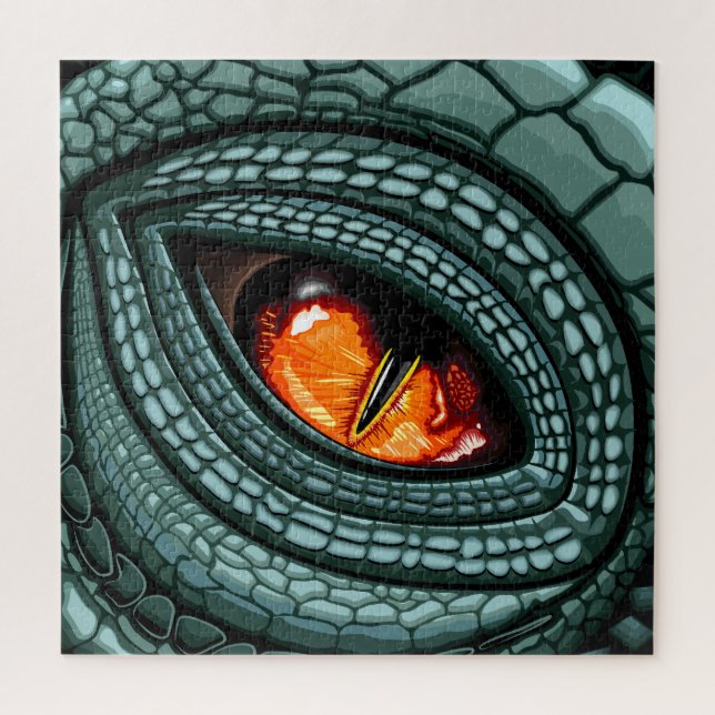 Puzzle Ojo de reptil depredador primitivo (Vertical)