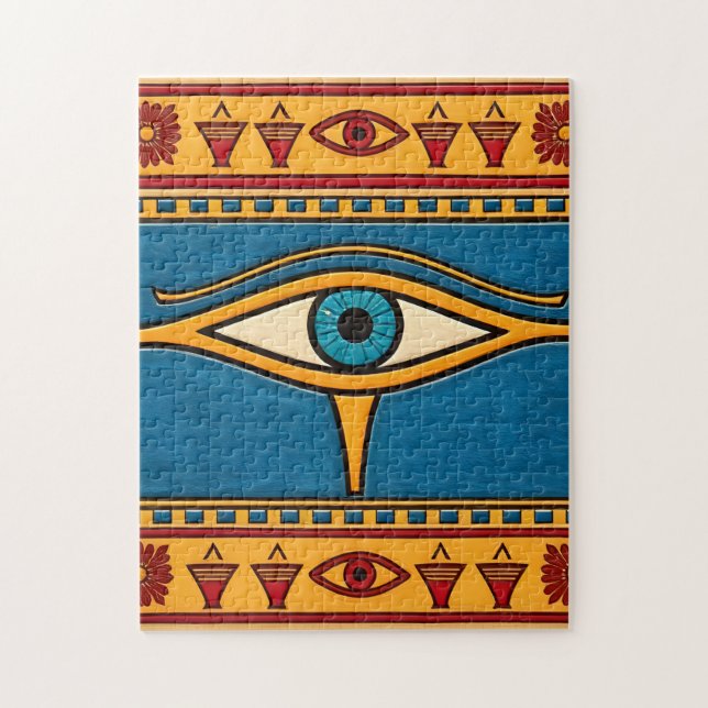 Puzzle Ojo Egipcio de Horus, Ojo de Ra Deidad Egipcia (Vertical)