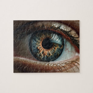 Puzzle Ojo humano: visión, visión, retina, pestañas