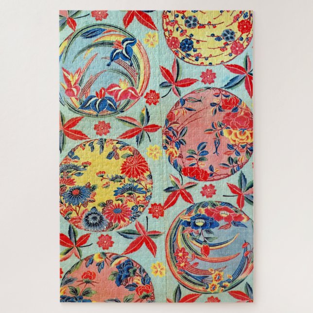 Puzzle Ojo japonés okinawense (Bingata) (Vertical)