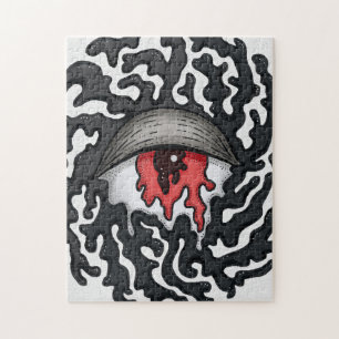 Puzzle Ojo Trippy con Tentacles - Arte Surrealista Trippy