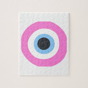 Puzzle ojo turco rosa