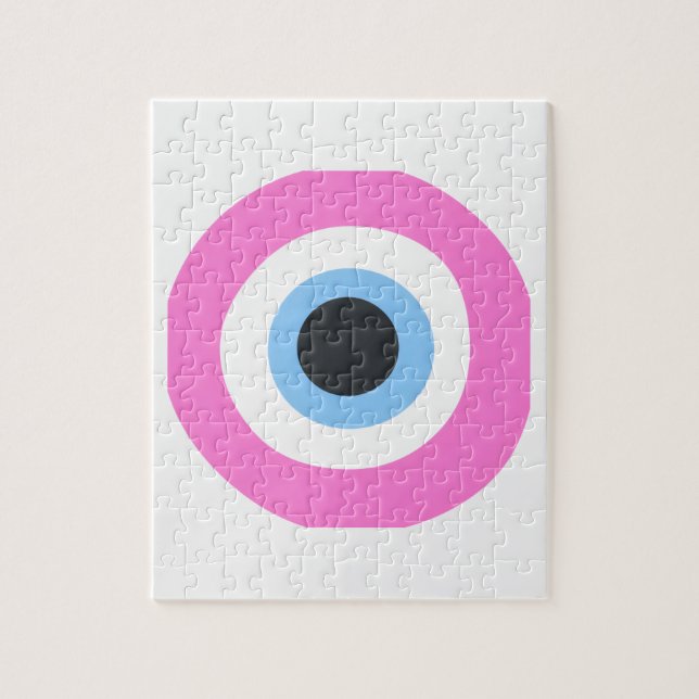 Puzzle ojo turco rosa (Vertical)