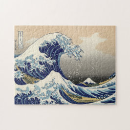 Puzzle Ola azul Ukiyo y pintura japonesa