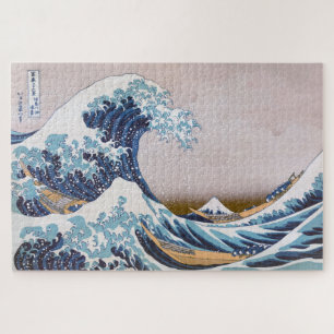 Puzzle Ola de tsunami Gran ola frente a Kanagawa Japón po