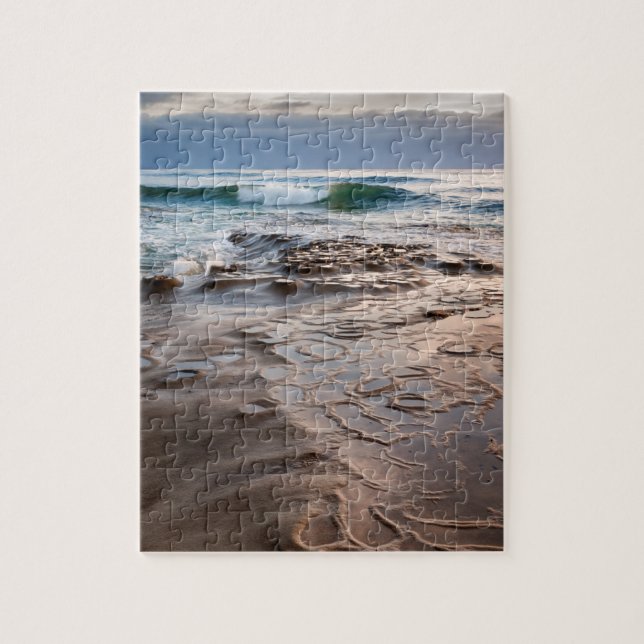Puzzle Ola rompiendo en la playa, California (Vertical)