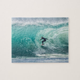 Puzzle Ola Surfista Deportes de Surf Océano Azul