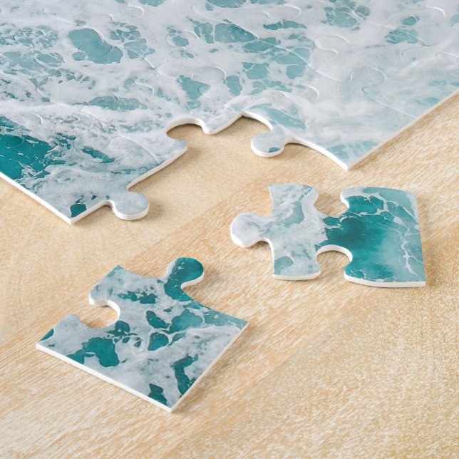 Puzzle Olas azules del océano (Lado)
