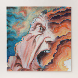 Puzzle Olas de Pánico Pintura al Óleo