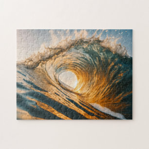 Puzzle Olas de puesta de sol