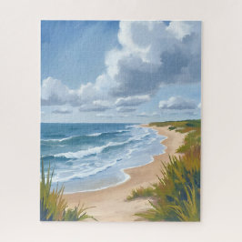 Puzzle Olas del Océano | Pintura Costera de Playa