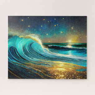 Puzzle Olas Divergentes Brillantes del Océano