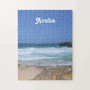 Puzzle Olas espléndidas estrellándose en Aruba