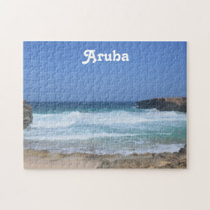 Puzzle Olas espléndidas estrellándose en Aruba
