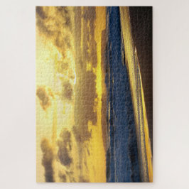 Puzzle Olas estrellándose en la playa de Kauai al atardec