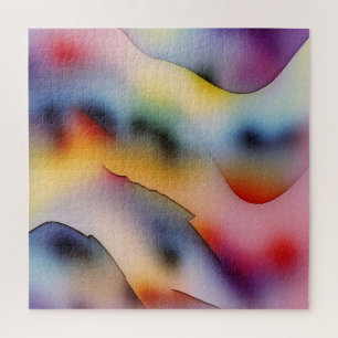 Puzzle "Olas fraccionadas" arte abstracto contemporáneo