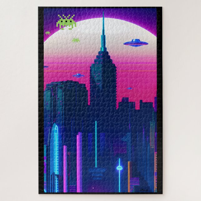 Puzzle Olas nocturnas y Vapor Daze (Vertical)