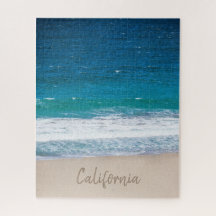 Olas tropicales del océano azul Personalizado Cali