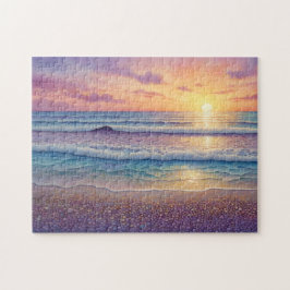 Puzzle Olas y arte de playa hermosos