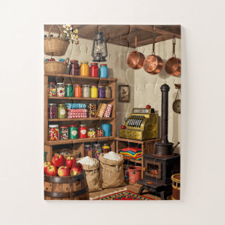 Puzzle Old General Store for Seniors 30 Large Piece
