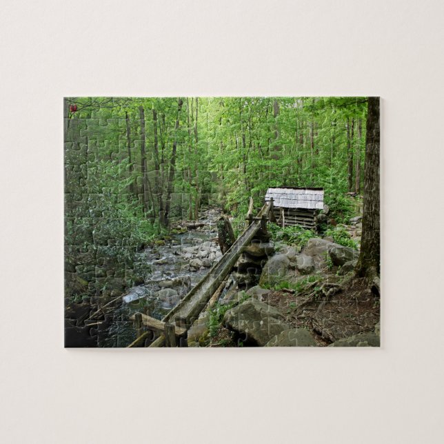 Puzzle Old Mill Gatlinburg Tennessee (Horizontal)
