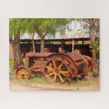 Old rusty tractor
