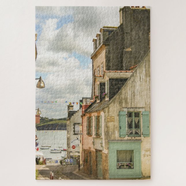 Puzzle Old Village Brittany France Aventura de Viajes (Vertical)