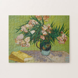 Puzzle Oleandros rosados de Van Gogh Arte de naturaleza m