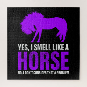 Puzzle Oler como un caballo no es problema   