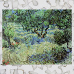 Puzzle Olive Grove de Vincent van Gogh<br><div class="desc">Olive Grove de Vincent van Gogh es una pintura vintage de arte fino post impresionismo por la naturaleza. Van Gogh pintó una docena de paisajes de olivos mientras vivía en el sur de Francia. Un huerto lleno de árboles frutales en una granja durante la temporada estival. Sobre el artista: Vincent...</div>