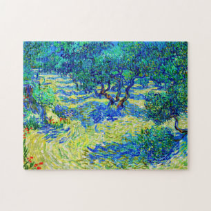 Puzzle Olive Grove de Vincent Van Gogh, arte vibrante