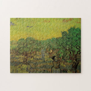 Puzzle Olivo de Van Gogh con figuras cosechando Arte Anti
