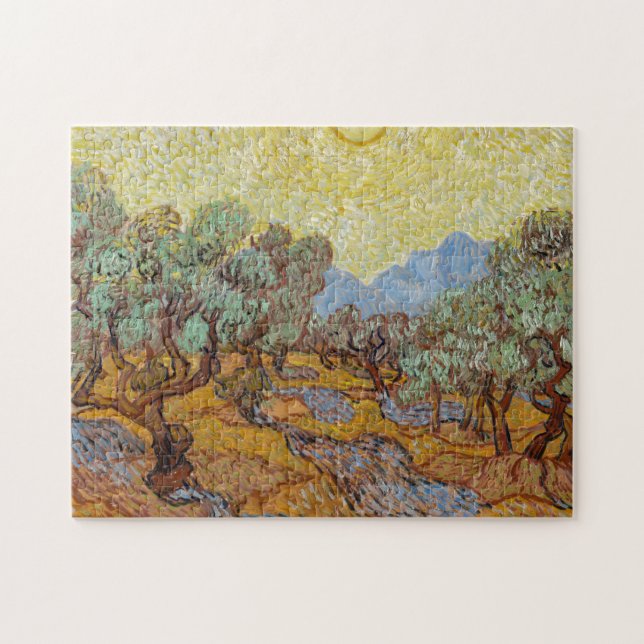 Puzzle Olivos, 1889, por Vincent van Gogh (Horizontal)