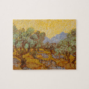 Puzzle Olivos de Van Gogh cielo sole amarillo