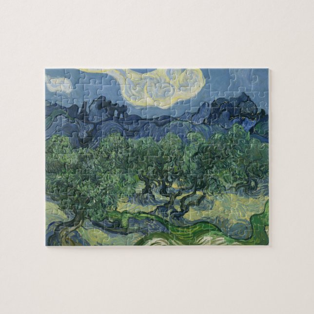 Puzzle Olivos de Van Gogh con los Alpilles (Horizontal)