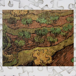 Puzzle Olivos Van Gogh contra una pendiente de una colina