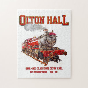 Puzzle Olton Hall Vintage Steam Train English Locomotive