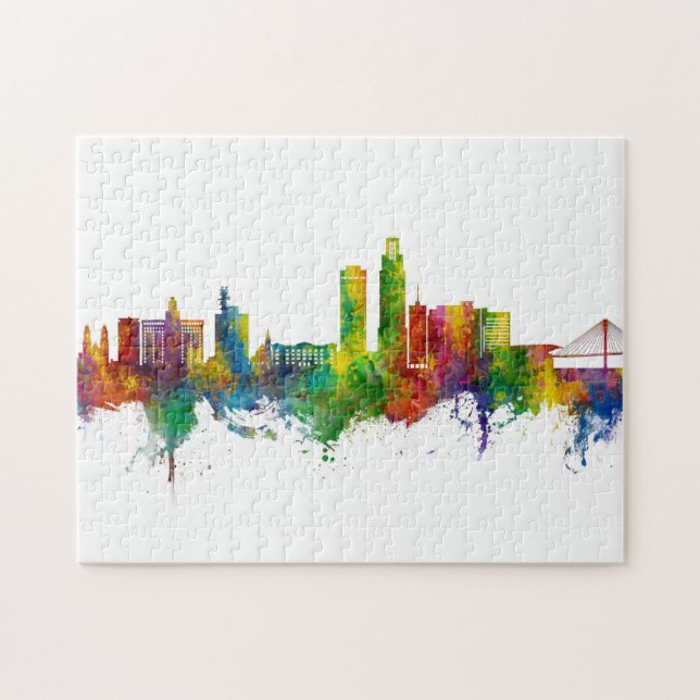 Puzzle Omaha Nebraska Skyline (Horizontal)