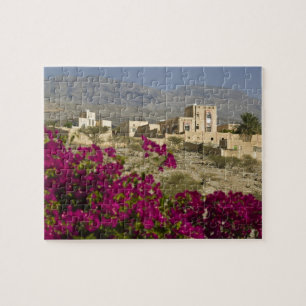 Puzzle Omán, montañas occidentales de Hajar, Al Hamra. Pu
