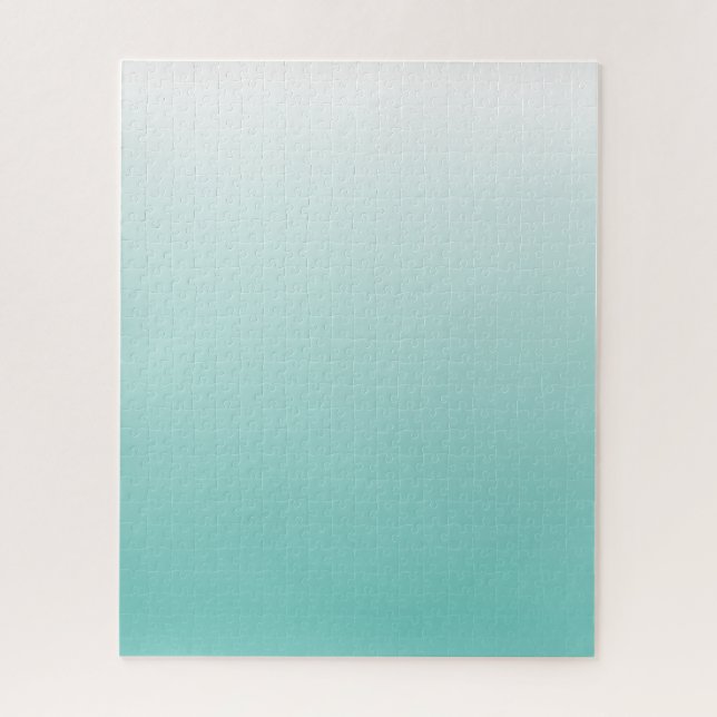 Puzzle Ombre de degradado Verde azulado desafiante (Vertical)