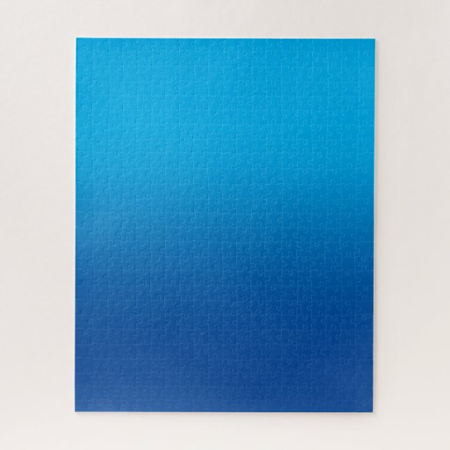 Puzzle Ombre monotónico azul profundo (Vertical)