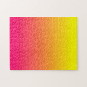 Puzzle Ombre rosa Naranja amarillo