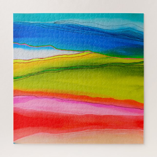 Puzzle Onda de color Nº 1 (Vertical)