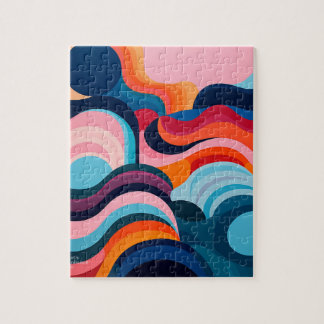 Puzzle ondas abstractas