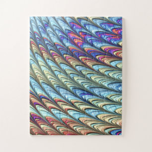 Puzzle Ondas psicodélicas coloridas del Boho Funky Resume