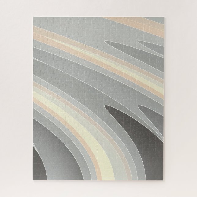Puzzle ondas rosa amarillas grises (Vertical)