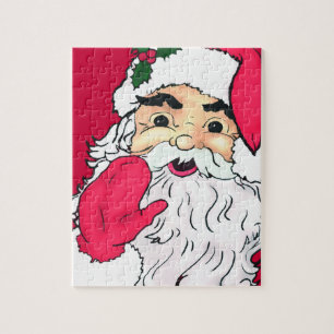 Puzzle ondear santa claus vintage