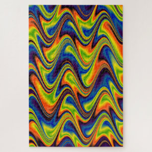 Puzzle Ondulado Multicolor Abstracto