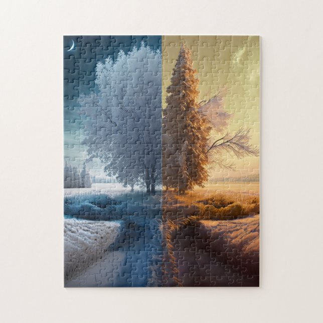 Puzzle One day in winter (Vertical)