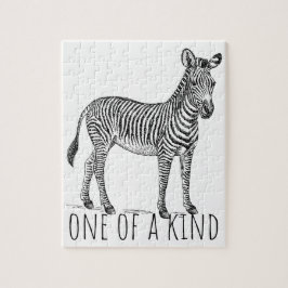 Puzzle One Of A Kind Unique Zebra